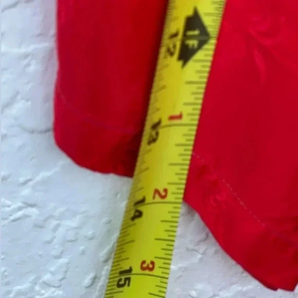 Golden Bee Womens Vintage Embroidered Floral Long Sleeve Robe Red Sz Large - Picture 9 of 11